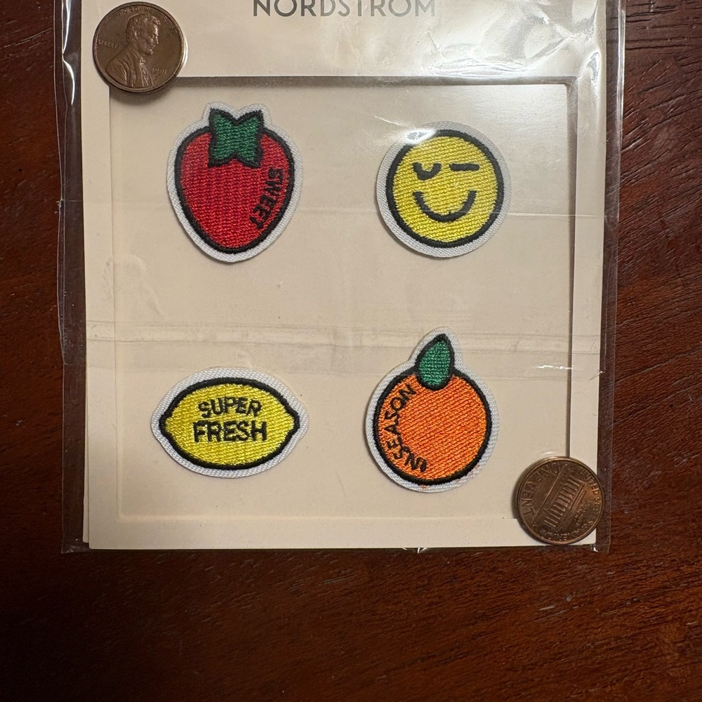 Nordstrom Colorful Fruit and Emoji Patches
